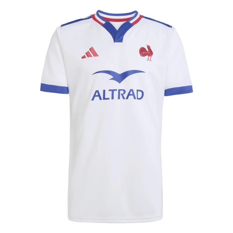 Image of adidas Mens France Rugby Away Short Sleeve Six Nations 2026 Shirt White male XL