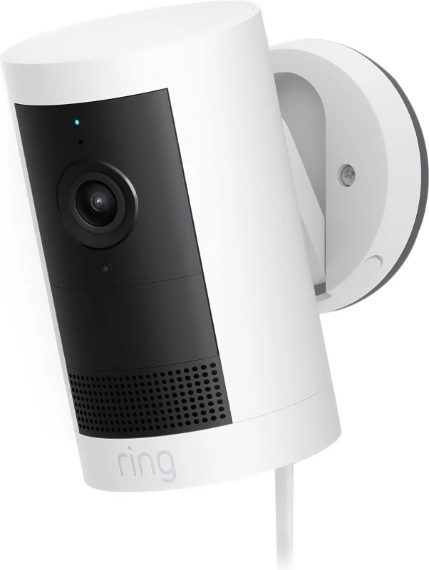 Image of Ring Outdoor Camera Plus (Plug In) 2K Smart Home Security Camera - White