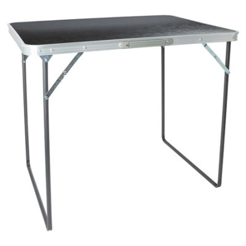 Image of Harbour Housewares Folding Metal Camping Table - 80Cm X 60Cm - Black