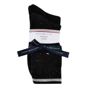 Image of Tommy Hilfiger Tommy Socks 2 pack Npy Gft - Black