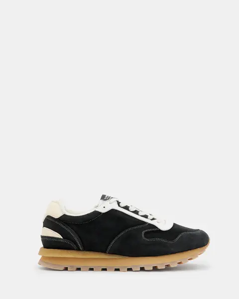 Image of AllSaints Rimini Leather Lower Top Trainers