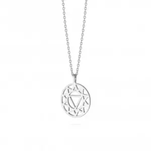 Image of Solar Chakra Silver Necklace NCHK3003