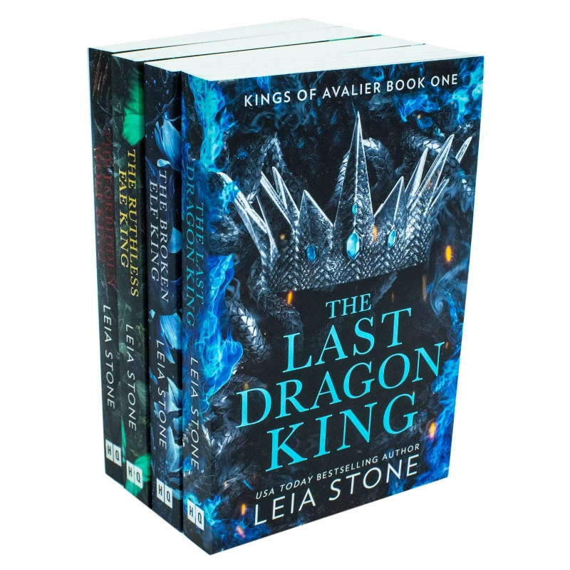 Image of Kings Of Avalier 4 Book Set Leia Stone The Last Dragon King The Broken Elf King Leia Stone Books