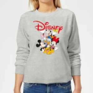 Image of Mickey Mouse Disney Crew Womens Sweatshirt - Grey - L