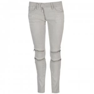 Image of G Star Lynn Custom Mid Skinny Jeans - white painted