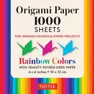 Image of origami paper rainbow colors 1 000 sheets 4 10cm tuttle origami paper high