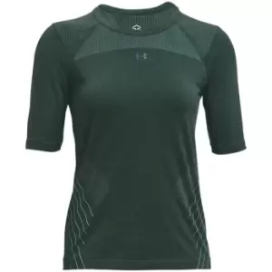 Image of Under Armour Rush Seamless T Shirt Womens - Green