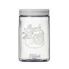 Image of Lock & Lock Square Door Pocket Canister, 750ml Clear