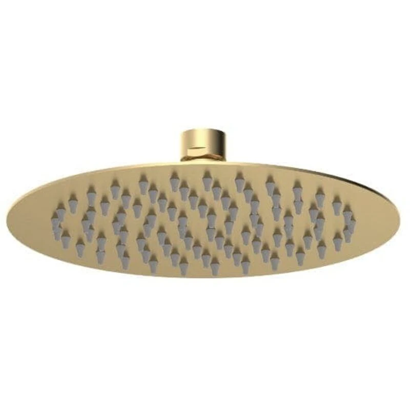 Image of NUIE Nuie - Arvan Round Fixed Shower Head 200mm x 200mm - Brushed Brass A8082