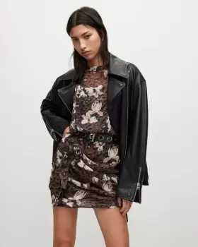 Image of AllSaints Hali Alessandra Mini Dress