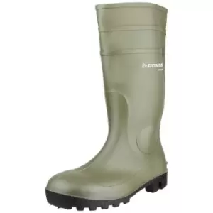 Image of Dunlop Unisex Adult Protomastor Wellington Boots (3 UK) (Green/Black) - Green/Black