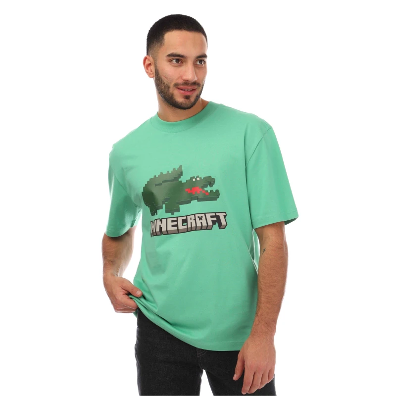 Image of Lacoste Minecraft T-Shirt Clover Green male 2XS