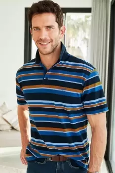 Image of Short Sleeve Stripe Polo