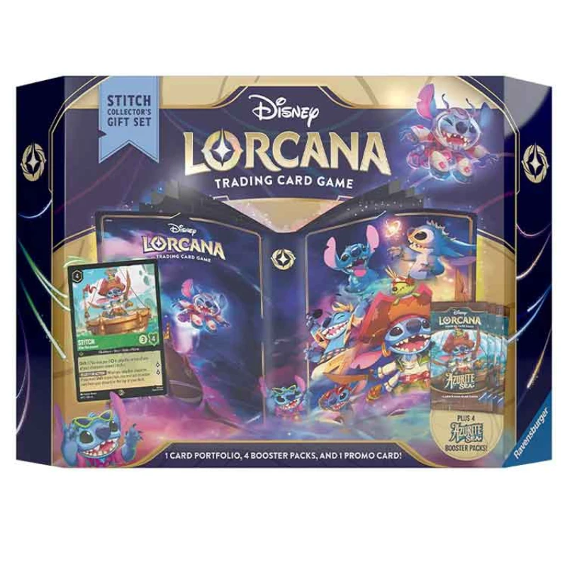 Image of Disney Lorcana Trading Card Game Azurite Sea Stitch Collectors Gift Set Toys