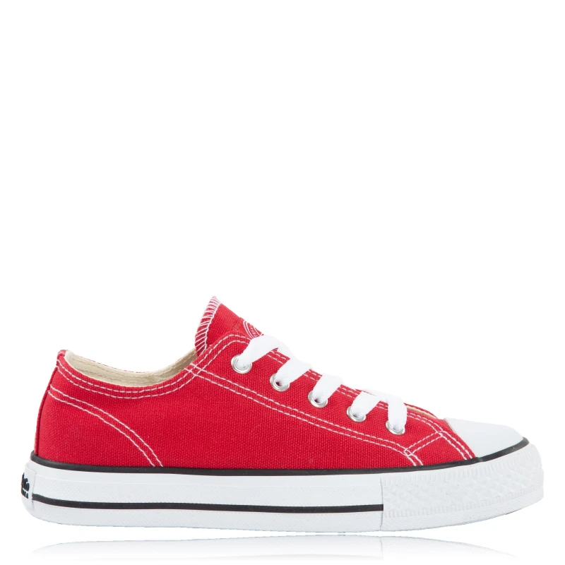 Image of SoulCal Canvas Low Childrens Canvas Shoes - Red Red C10