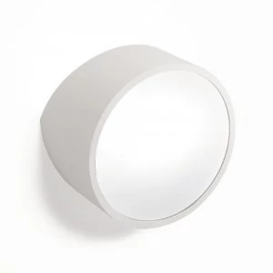 Image of Flush Wall Light Round 2x5W G9 LED (not incl.), Matt White, IP44