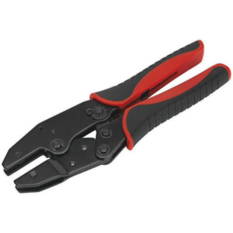 Image of Loops Ratchet Crimping Tool Without Jaws - Steel Construction - Soft Grip Handles Metallics