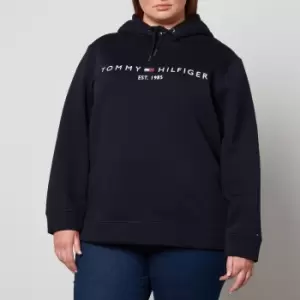 Image of Tommy Hilfiger Curve Womens Regular Hilfiger Hoodie - Desert Sky - IT 46/UK 12