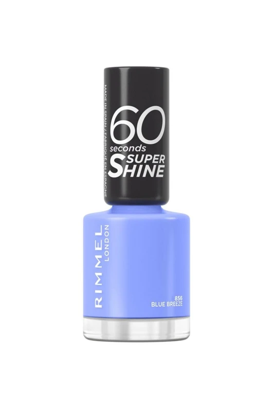 Image of Rimmel London 60 Seconds Super Shine Nail Polish Blue Breeze