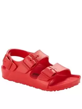Image of Birkenstock Milano Eva Kids Sandal, Red, Size 12 Younger