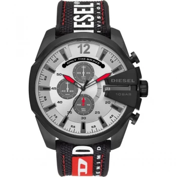 Image of Diesel Silver And Black Chronograph Fashion Watch - DZ4512