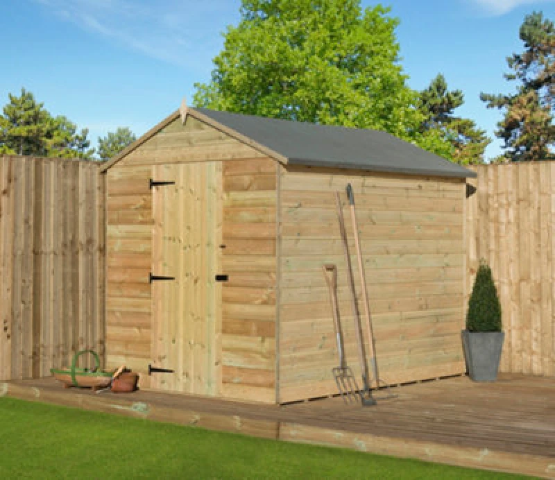 Image of Empire Sheds Empire 9000 Premier Apex Shed 5X6 Pressure Treated Tongue And Groove Wooden Garden Shed (5' X 6' / 5ft X 6ft) (5X6)