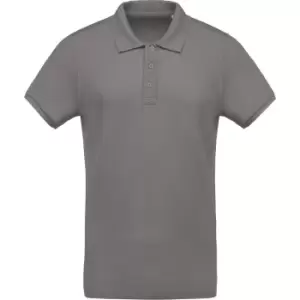 Image of Kariban Mens Organic Pique Polo Shirt (M) (Storm Grey)