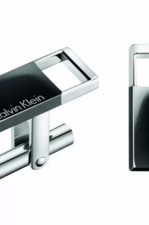 Image of Mens Calvin Klein Stainless Steel Hollow Cufflinks KJ7RBC200100