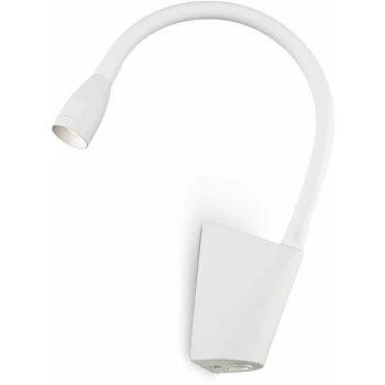 Image of Ideal Lux Lighting - Ideal Lux Goose - LED 1 Light Reading Lamps White