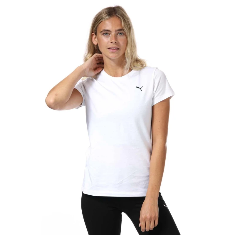 Image of Puma Essentials Small Logo T-Shirt - White White 16