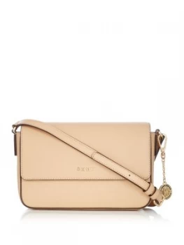 Image of DKNY Sutton medium flap cross body bag Neutral
