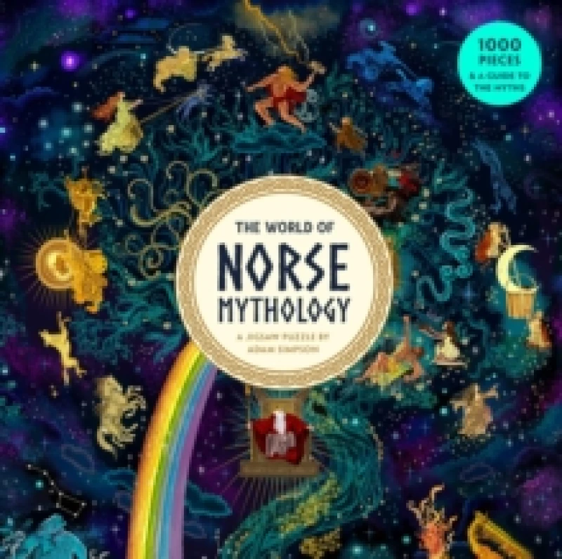 Image of The World of Norse Mythology : A 1000 Piece jigsaw puzzle by Adam Simpson Jigsaw