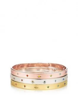 Image of Buckley London Rainbow Bangle Trio Set Free Gift Bag
