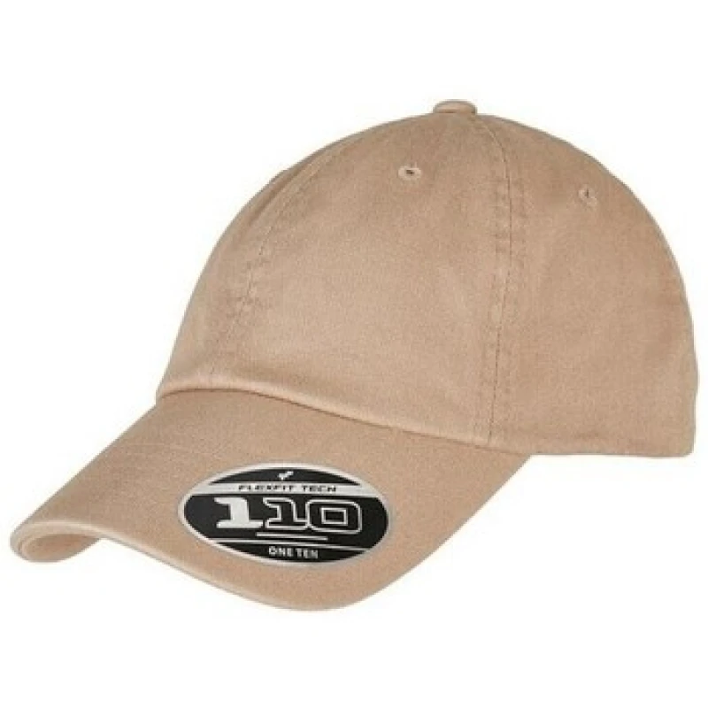 Image of Yupoong Mens Flexfit Alpha Washing Baseball Cap in Khaki Khaki Male One Size