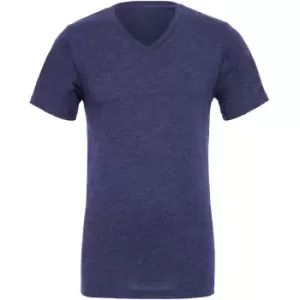 Image of Canvas Mens Jersey Short Sleeve V-Neck T-Shirt (XL) (Navy Blue)