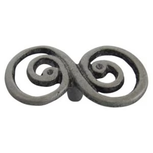 Image of BQ Pewter Effect Twisted Furniture Knob Pack of 6