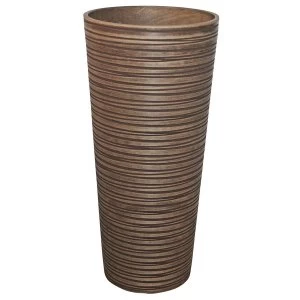 Image of Charles Bentley Garden Fibreclay Plant Pot Large - Brown
