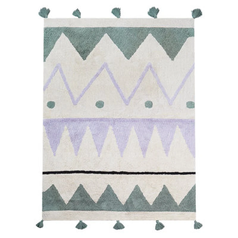 Image of Beliani Kids Rug Alakol Multicolour 140 X 200 Cm Cotton