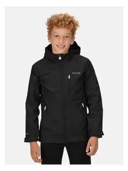 Image of Boys, Regatta Kids Calderdale Ii Waterproof Jacket - Black, Size 14 Years