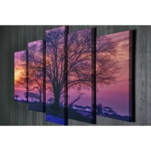 Image of BC025 Multicolor Decorative Canvas Painting (5 Pieces)