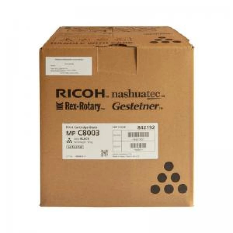 Image of Ricoh 842192 Black Toner Cartridge (Original)