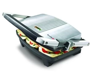 Image of Breville VST025 Cafe-Style Sandwich Press Brushed Stainless Steel