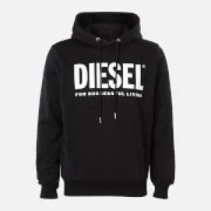 Image of Diesel Mens Division Logo Hoody - Black - S