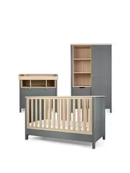 Image of Mamas & Papas Harwell Cotbed Dresser & Wardrobe - Grey