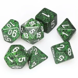 Image of Chessex Speckled Poly 7 Dice Set: Recon