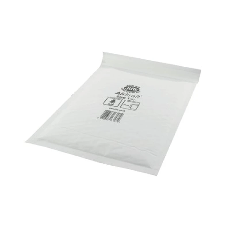 Image of Jiffy AirKraft Bubble Lined Mailer Size 1 White (10 Pack) MMUL03318
