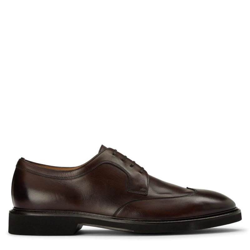 Image of Boss Jerrard Derby Shoes Brown male UK 6