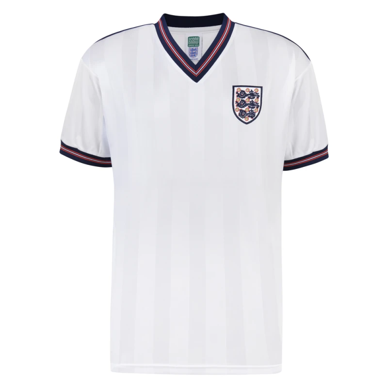 Image of Score Draw England 1986 World Cup Finals Shirt ENG86HPYSS-M M Mens Sportswear