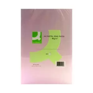 Image of Q-Connect Pink A4 Copier Paper 80gsm Ream Pack of 500 KF01095 KF01095