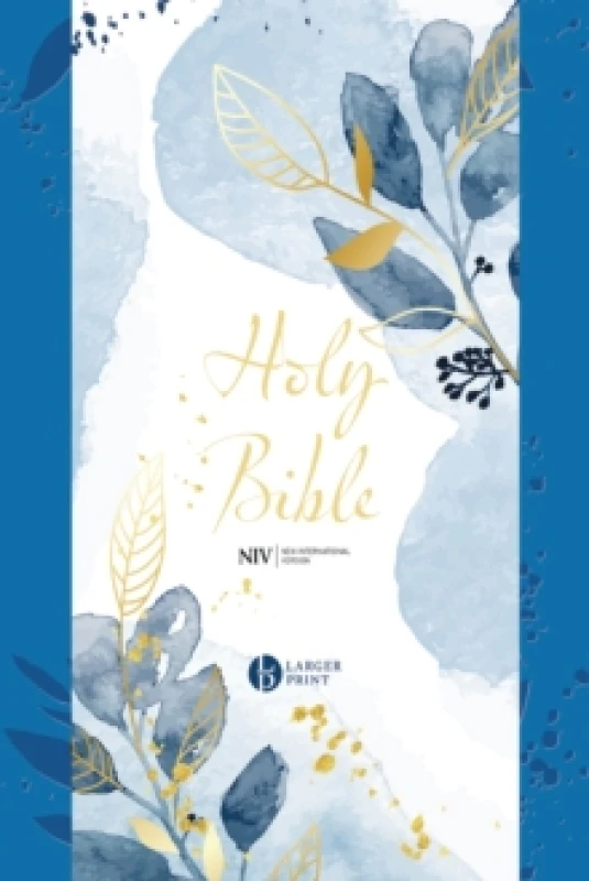 Image of NIV Larger Print Blue Soft-tone Bible with Zip Paperback / softback